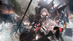 White hair gloves long hair anime girls blue eyes pixiv 