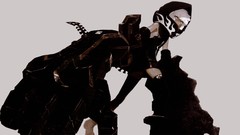 White hair hoodies strength black rock shooter edited