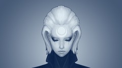 White hair League of Legends Diana