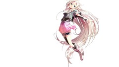 White hair long hair anime girls blue eyes vocaloid ia Simple 