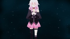 White hair long hair anime girls closed eyes vocaloid ia
