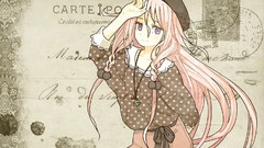 White hair long hair blue eyes vocaloid ia