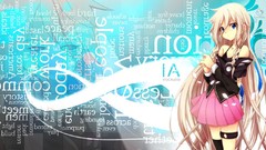 White hair long hair blue eyes vocaloid ia