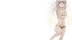 White hair purple eyes