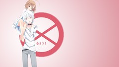 White hair red eyes anime girls brown eyes brunettes short hair 