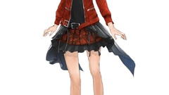 White hair red eyes anime girls guilty crown yuzuriha inori 