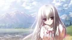 White hair red eyes anime girls visual novels Sion (Eden) Eden: 
