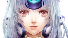 White hair red eyes anime girls xenosaga video games soft 