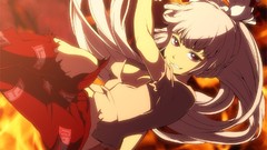 White hair red eyes Ribbons fujiwara no mokou touhou hair 