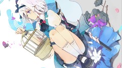 White hair short hair konpaku youmu touhou video games