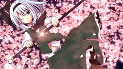 White hair short hair konpaku youmu touhou video games