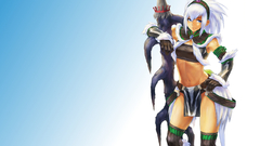 White hair simple background