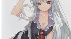White hair touhou kamishirasawa keine