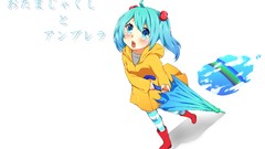 White hatsune miku vocaloid