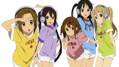 White headphones Anime akiyama mio k - on nakano azusa hirasawa 