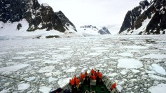 White ice Antarctica