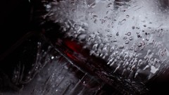 White ice bubbles clear