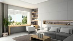 White interior indoors interior design