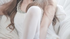 White lace stockings asians models Korean Heo Yun Mi