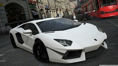 White Lamborghini-Aventador
