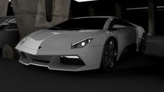 White Lamborghini Italy concept art Coupé