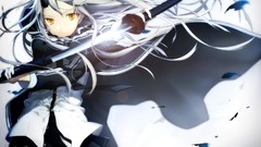 White light Katana gray hair