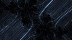 White lines fractal abstract