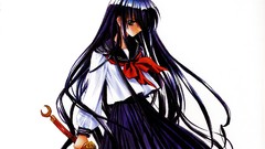 White long hair seifuku hazuki carnelian yami to boushi to hon 