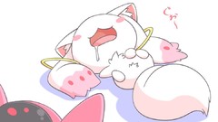 White mahou shoujo madoka