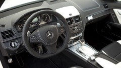 White Mercedes-Benz dashboards Mercedes Benz C63 Kicherer 