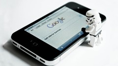 White mobile google iphone starwars