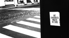 White Noir crossing slogan
