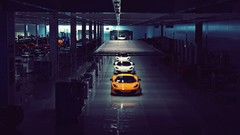 White orange lights cars McLaren vehicles factories mclaren 