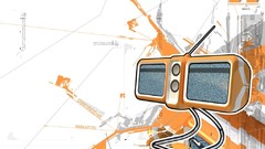 White orange vectors mtv