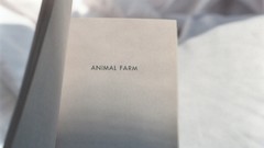 White paper Books beds George Orwell Animal Farm