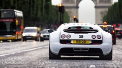 White Paris cars bugatti veyron