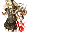 White Photoshop dolls Anime blondes skirts long hair anime 