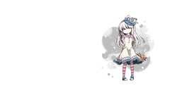 White Photoshop Shoes dress hats white hair red eyes long hair 