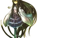 White Photoshop white background long hair brunettes pantyhose 