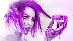 White purple Diamonds