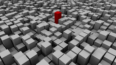 White red blocks Art