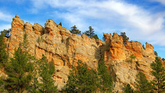 White rock fortress nature