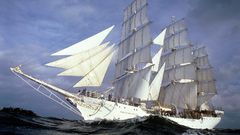 White sailboat Christian Radich