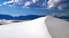 White sand clouds nature