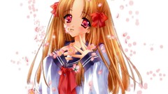 White school uniforms carnelian yami to boushi to hon no 