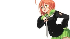 White school uniforms yellow eyes Simple Background sailor 