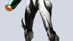 White science fiction metroid samus aran