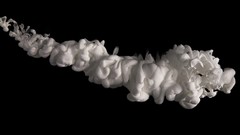 White smoke black background