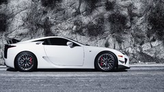 White static lexus lfa