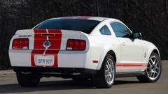 White stripes ford mustang shelby gt500 muscle cars Ford Shelby